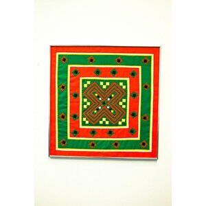Vtg 1980's Hmong Stitchery Textile Art Very High Quality Flower Cloth Pieces